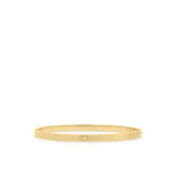 Sofia Diamante Gold Bangle by ARIIRA, sleek gold-plated stainless steel with a dainty diamante, perfect for stacking or solo wear.
