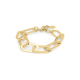 Jenna Geometric Chunky Link Chain Bracelet by ARIIRA, featuring bold oversized geometric links in a modern design.