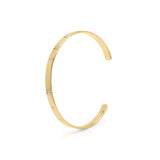 Elegant ARIIRA Samira Star-Set Slim Open Gold Bangle with delicate star-set stones.