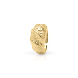Mira Organic Texture Bold Ring by ARIIRA crafted in gold with uneven folds and high-shine finish, showcasing modern elegance.