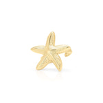 Mira Starfish Adjustable Ring by ARIIRA, gold with textured sea-inspired design for elegant coastal style.