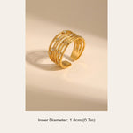 gold Damak Multi Layer Zircon Rings