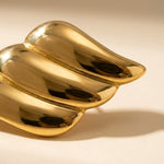 Gold Merhab Wind Earrings Stud Luxe