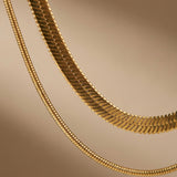 Gold Yala Double Layered Necklace Luxe