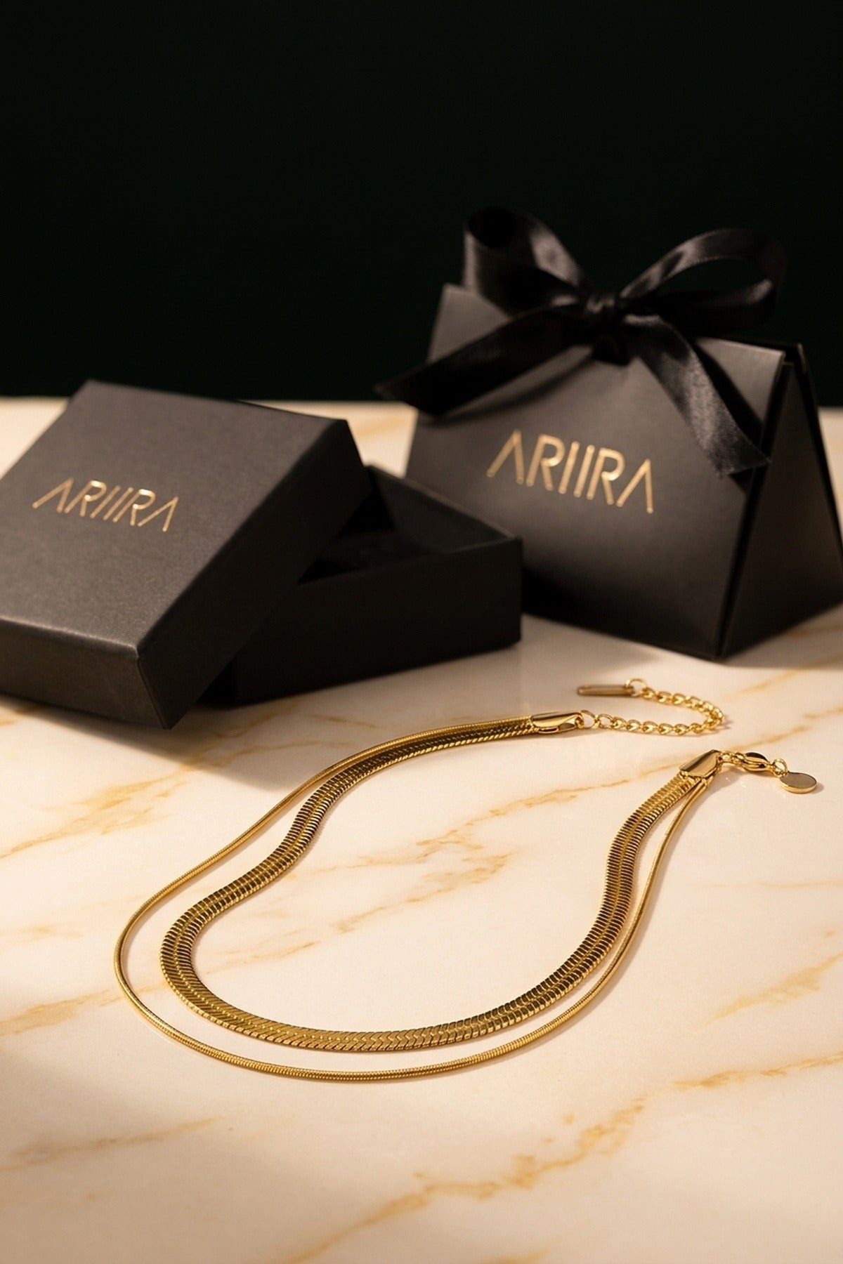 Gold Yala Double Layered Necklace Luxe