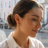 gold Shabt Classic Minimalist Twist Earrings