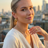 Gold Rimsha U Shaped Chunky Hoop Earrings