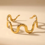 Gold Mariya Wavy Luxe Bracelet