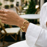 Gold Mariya Wavy Luxe Bracelet