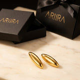 Gold Pani Smooth Water Drop Earrings