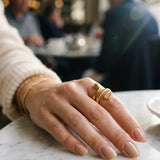 Gold Slither Snake Design Ring