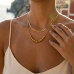 gold Kono Double Layer Necklace