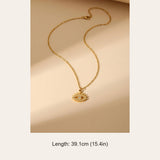 Gold Esia Eye Zirconia Necklace