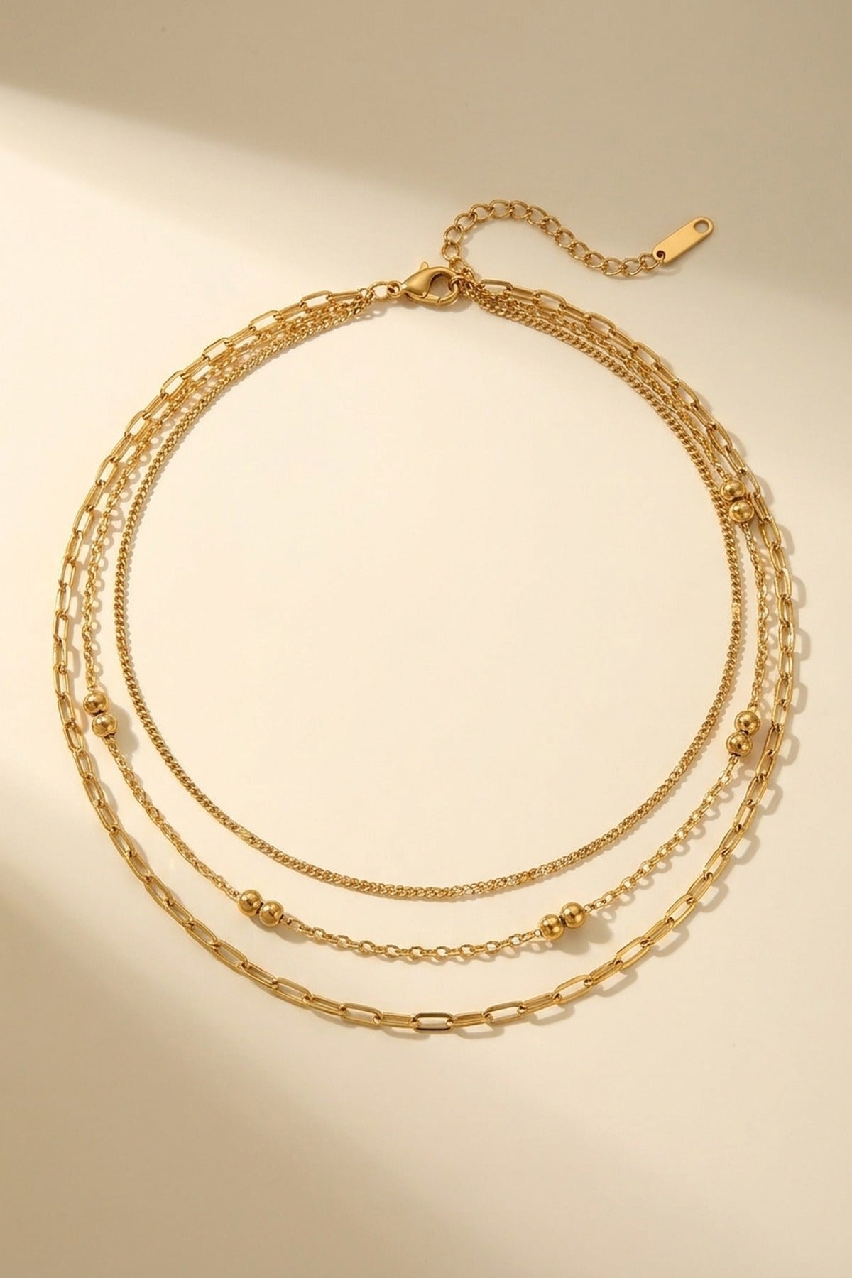 gold Bianla Multi Layer Necklace