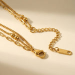 gold Bianla Multi Layer Necklace