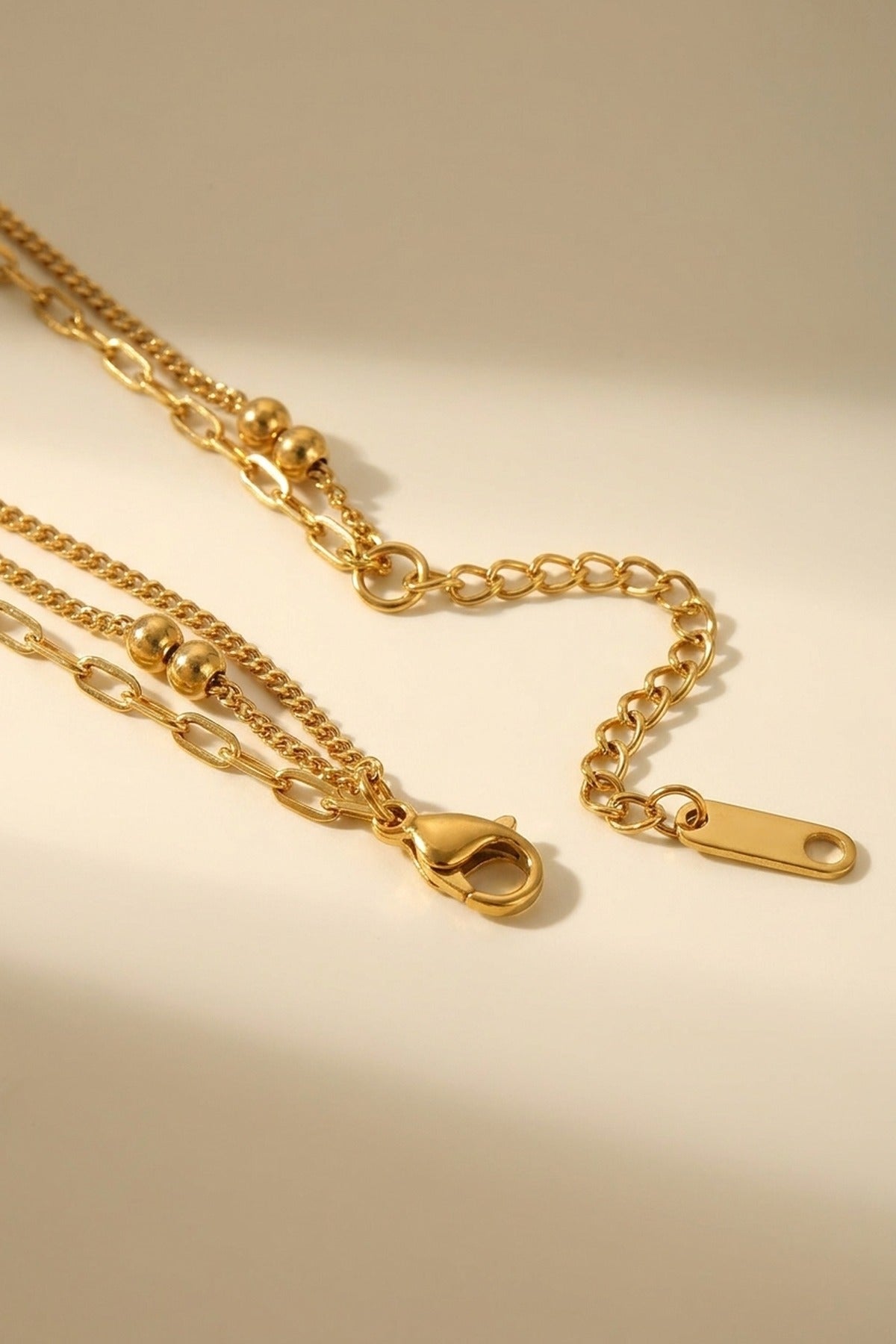 gold Bianla Multi Layer Necklace