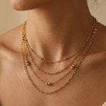 gold Bianla Multi Layer Necklace
