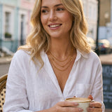 gold Bianla Multi Layer Necklace