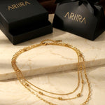 gold Bianla Multi Layer Necklace