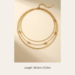 gold Bianla Multi Layer Necklace