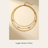 gold Bianla Multi Layer Necklace