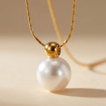 Gold Zakia Minimalist Pearl Necklace
