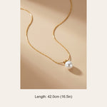 Gold Zakia Minimalist Pearl Necklace