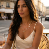 Gold Mambo Double Pearl Layer Necklace
