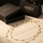 Gold Mambo Double Pearl Layer Necklace