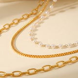 Gold Maranur Elegant Multi Layer Necklace