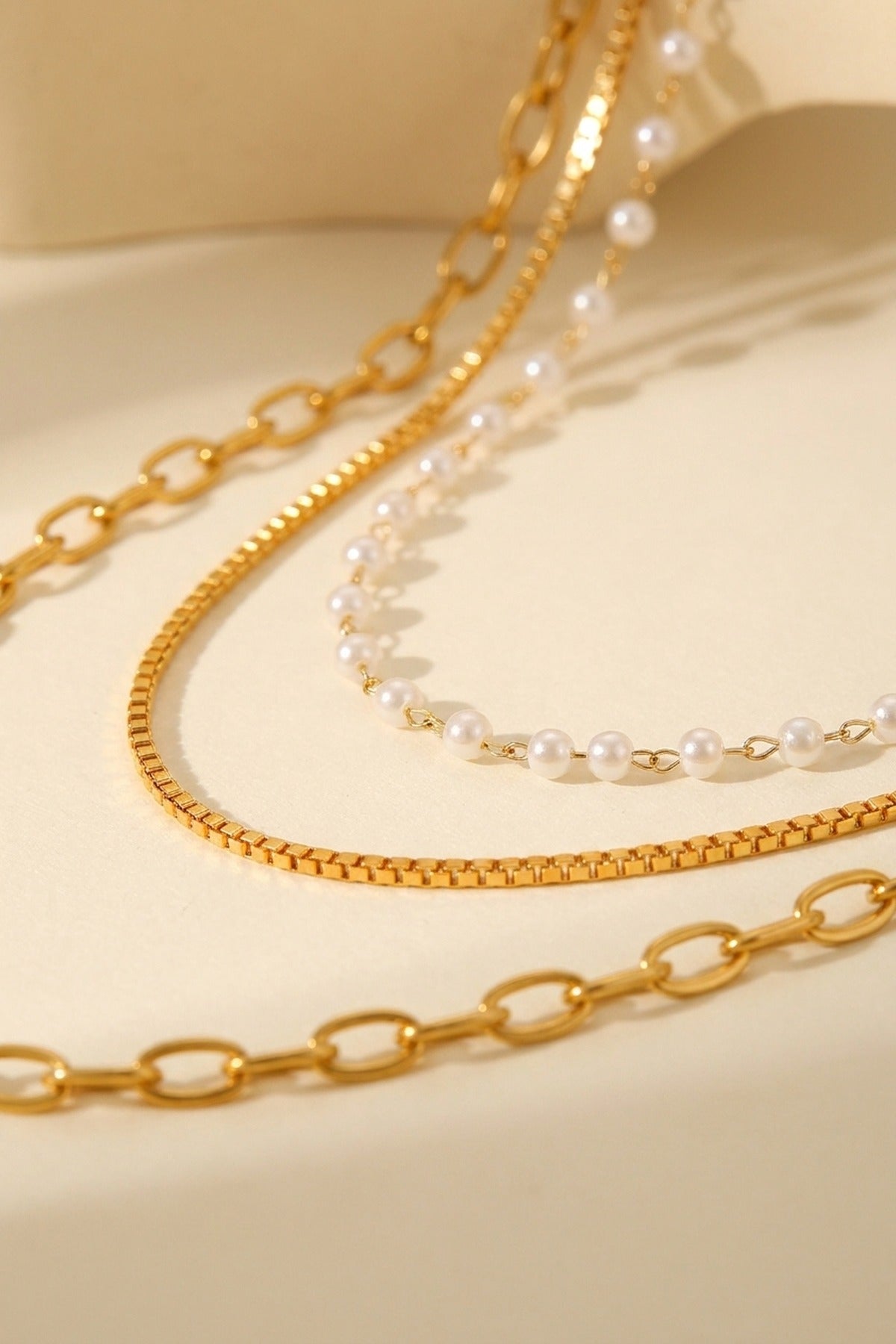 Gold Maranur Elegant Multi Layer Necklace