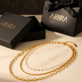 Gold Maranur Elegant Multi Layer Necklace