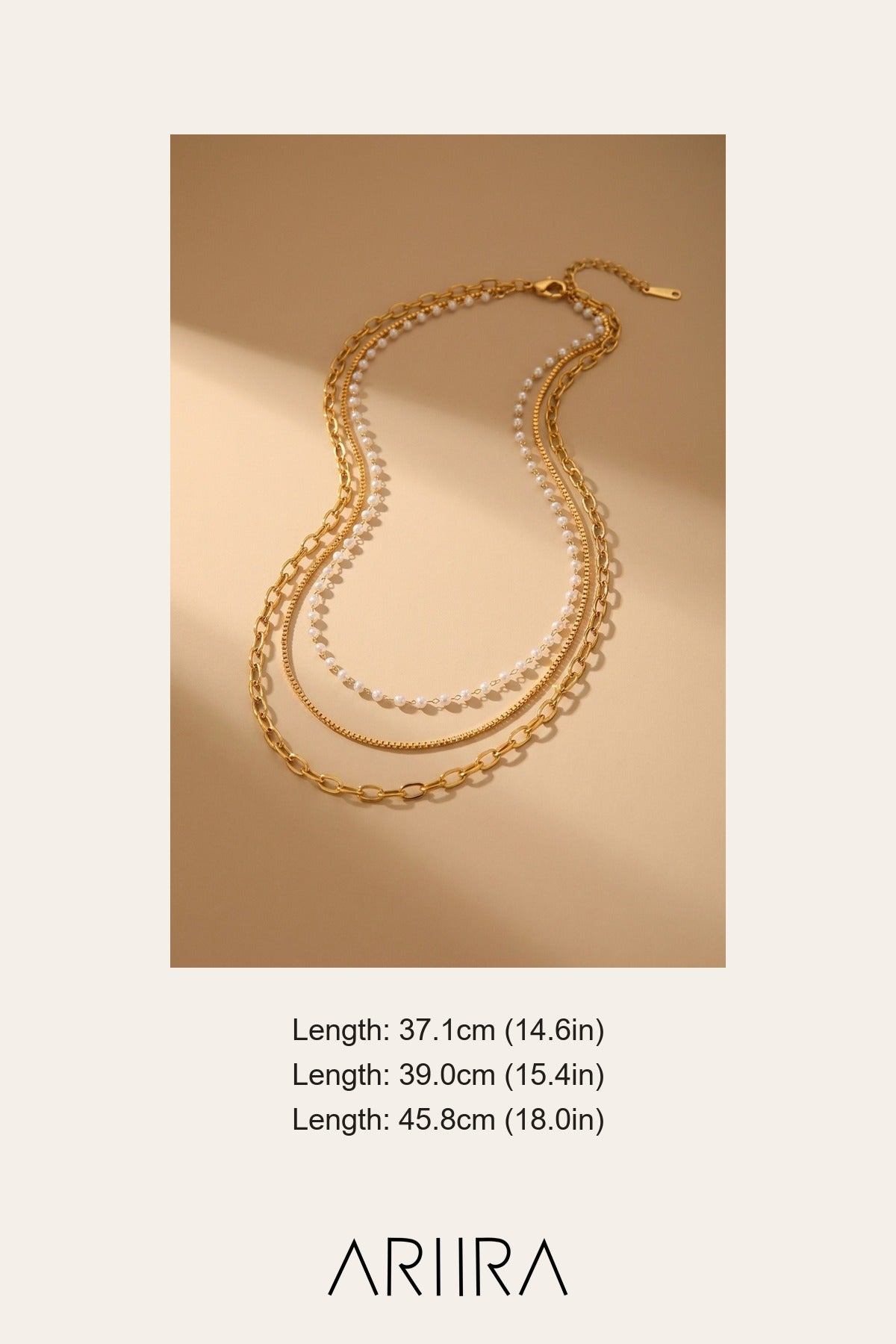 Gold Maranur Elegant Multi Layer Necklace