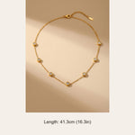 gold Izmir Zircon Charm Necklace