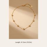 gold Izmir Zircon Charm Necklace