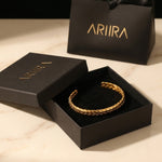 gold Romani Twist Texture Bracelet