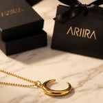 Gold Chand Luxe Moon Necklace