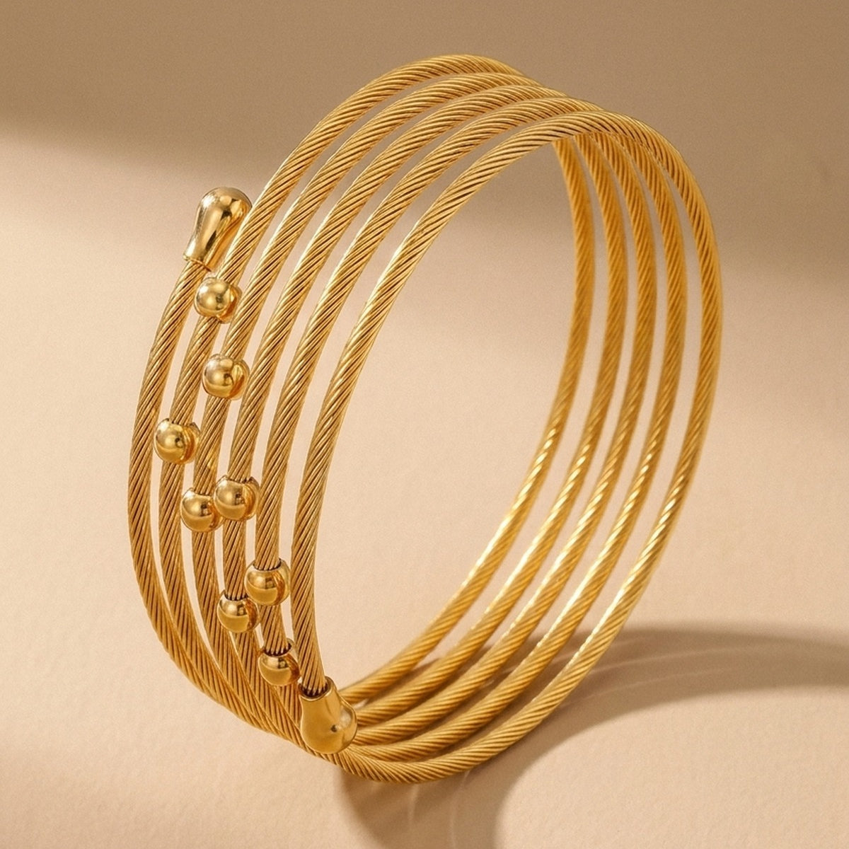 Gold Wahiya Twist Multi Bracelet