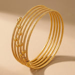 Gold Wahiya Twist Multi Bracelet