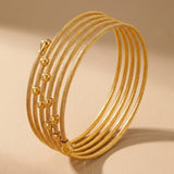 Gold Wahiya Twist Multi Bracelet