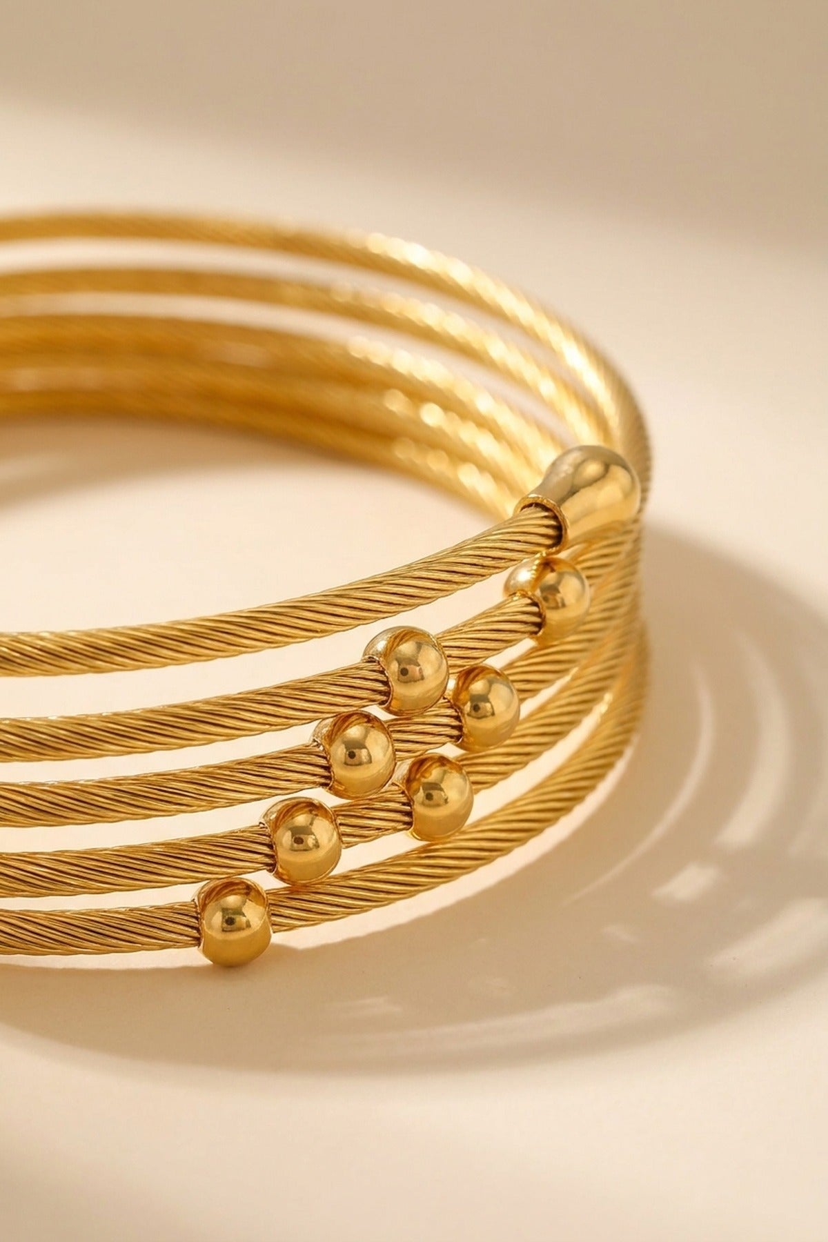Gold Wahiya Twist Multi Bracelet