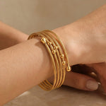 Gold Wahiya Twist Multi Bracelet