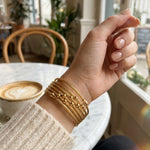Gold Wahiya Twist Multi Bracelet