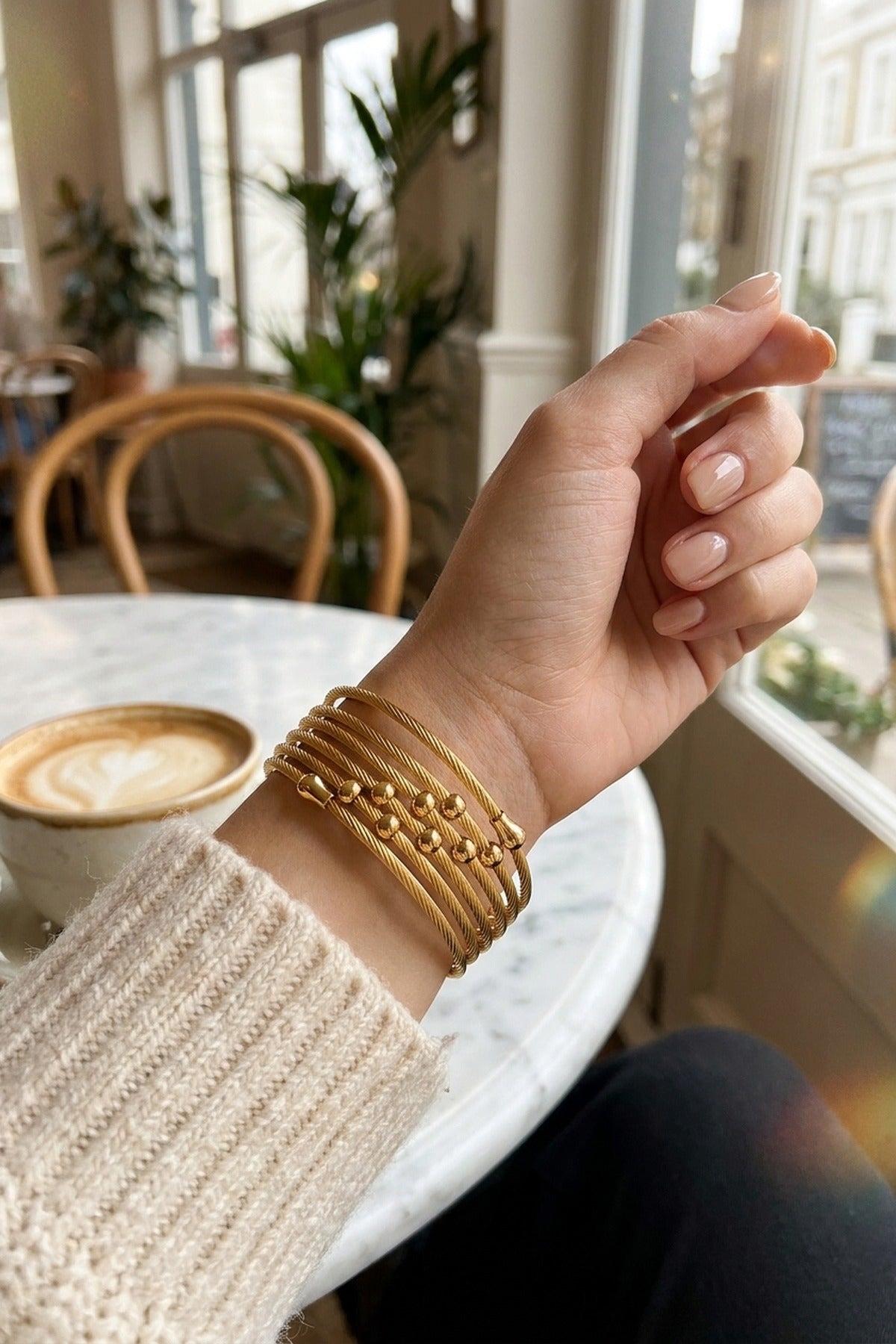 Gold Wahiya Twist Multi Bracelet
