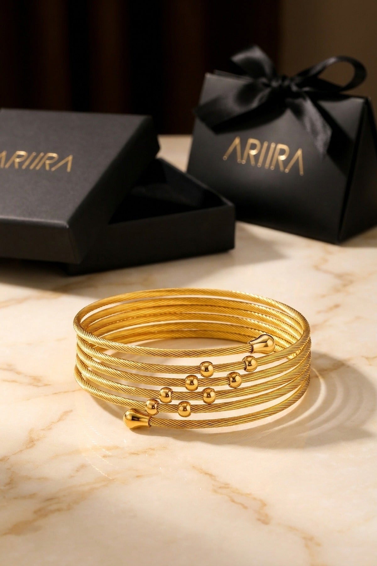 Gold Wahiya Twist Multi Bracelet
