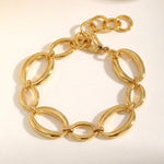 Gold Fatihah Circle Chain Bracelet