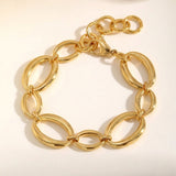 Gold Fatihah Circle Chain Bracelet