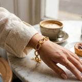 Gold Fatihah Circle Chain Bracelet