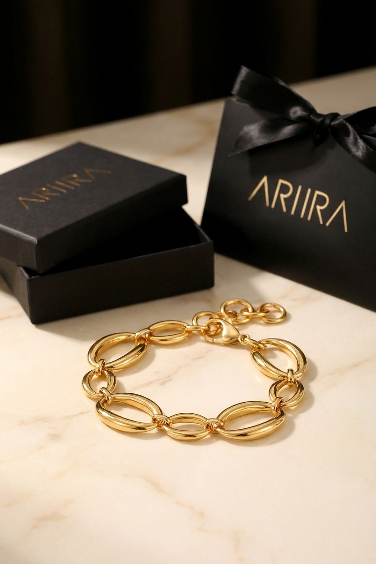 Gold Fatihah Circle Chain Bracelet