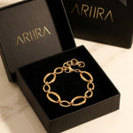 Gold Fatihah Circle Chain Bracelet